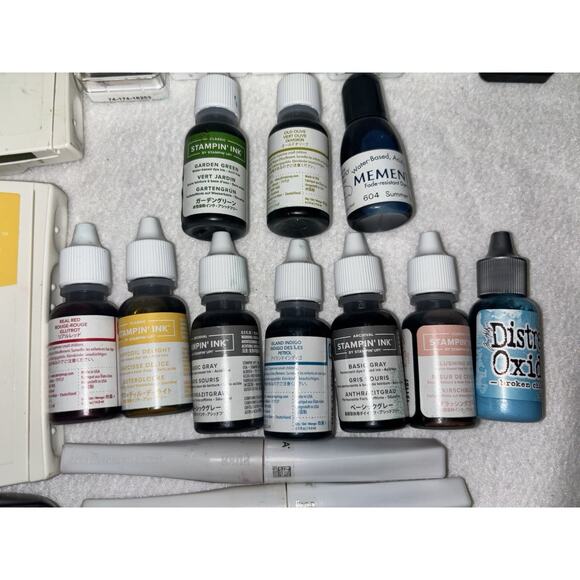 Stampin Up Classic Ink Pads Lot of 24 With 10 Refills Roller Stamps ++ SEE PICS - Picture 8 of 9